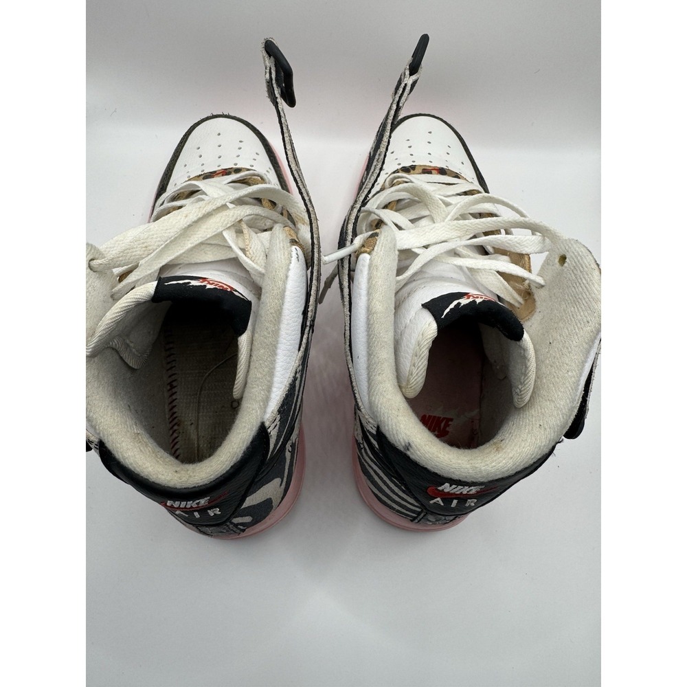 Nike Air Force 1 Women's Size 7.5 Mid Tunnel Walk Animal Instinct Sneakers Shoe - Picture 6 of 10